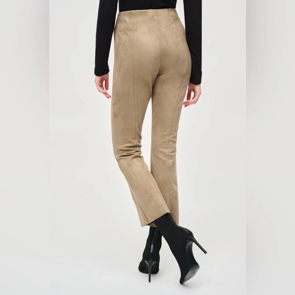 Joseph Ribkoff Hi Rise Scuba Crepe Java Brown Flare Trouser Pants NWT‎ Size 10